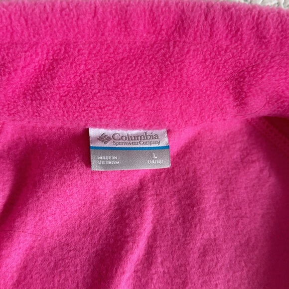 Columbia pink fleece zip up jacket sweater - Picture 4 of 7
